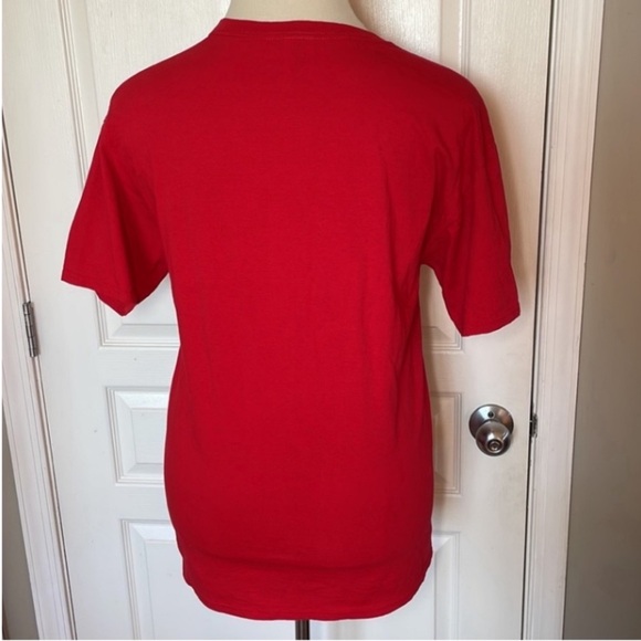 Dec.25th Christmas T-Shirt Santa Suit Holiday Red White Black Gray Gold Fur Belt - Picture 9 of 16